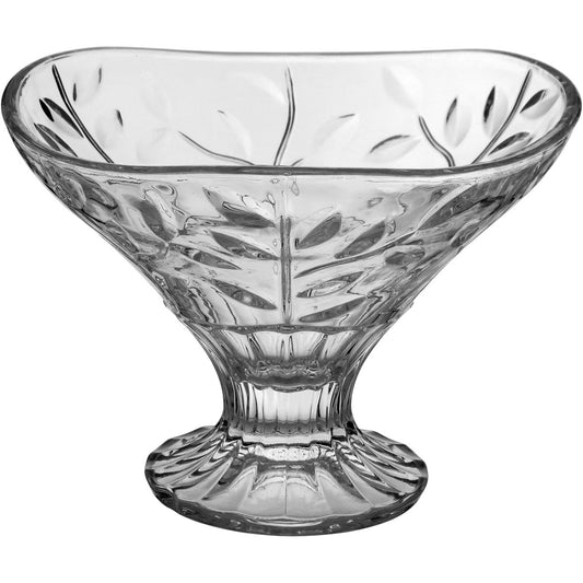 Centro de Mesa de Vidro Transparente 16,5x22,5cm Elegante Decorativo