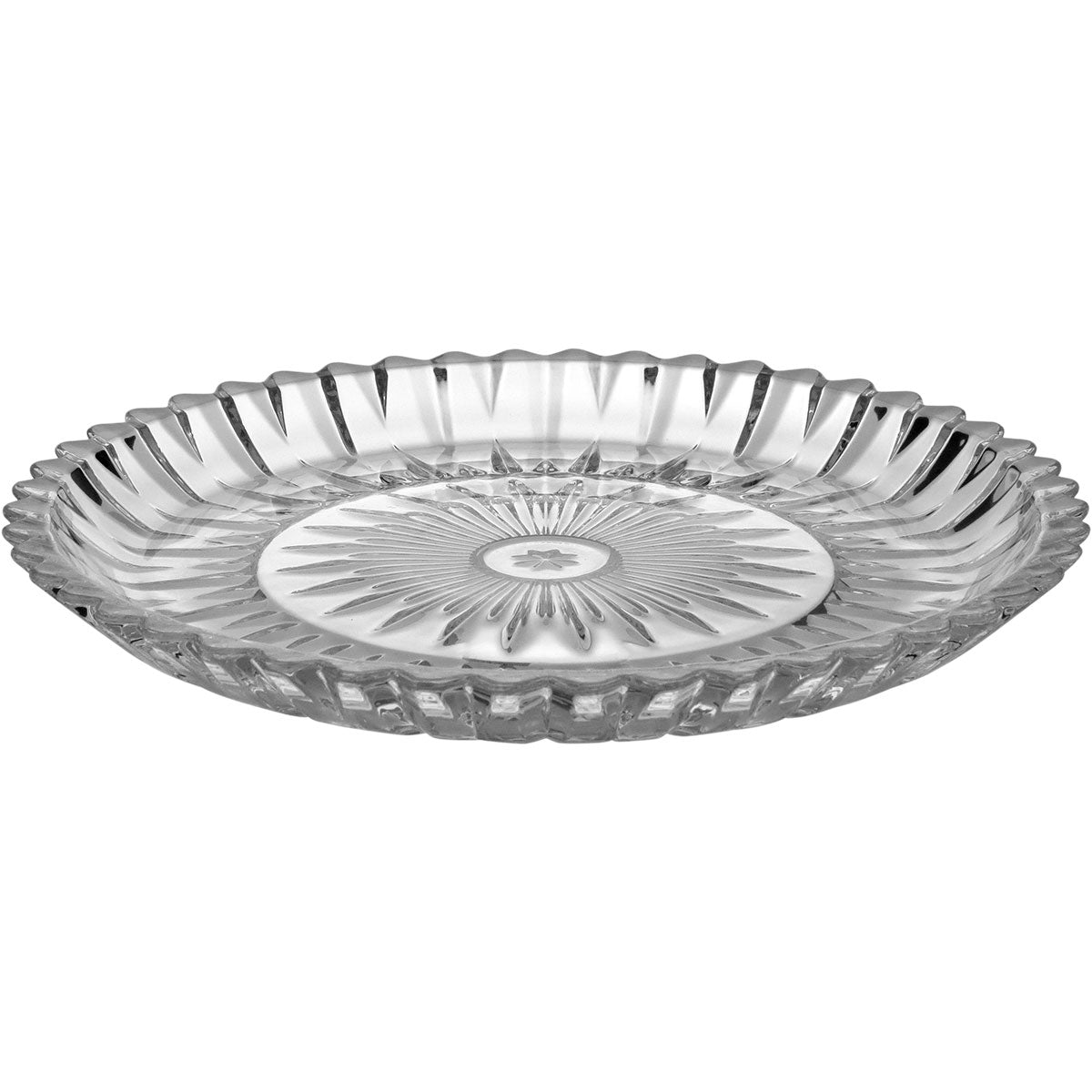 Centro de Mesa em Vidro Transparente 29x29cm Decorativo