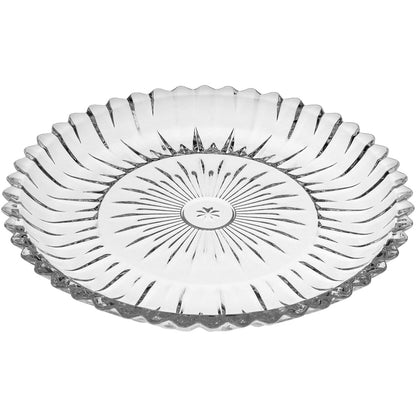 Centro de Mesa em Vidro Transparente 29x29cm Decorativo