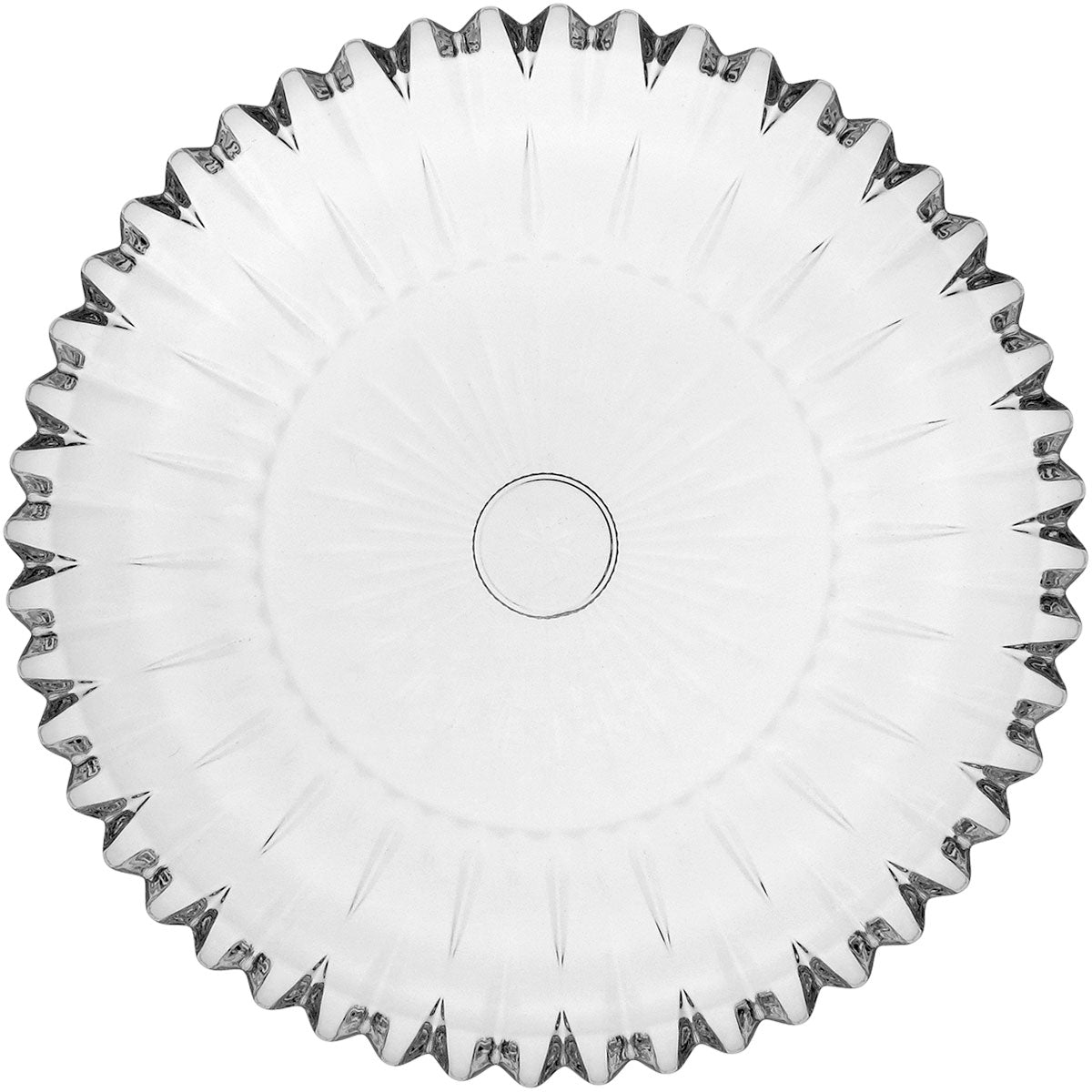 Centro de Mesa em Vidro Transparente 29x29cm Decorativo