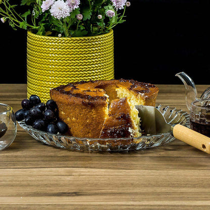 Centro de Mesa em Vidro Transparente 29x29cm Decorativo