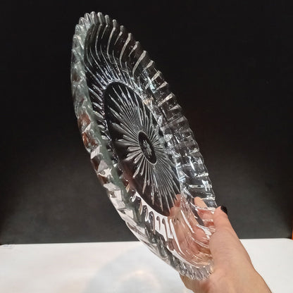 Centro de Mesa em Vidro Transparente 29x29cm Decorativo