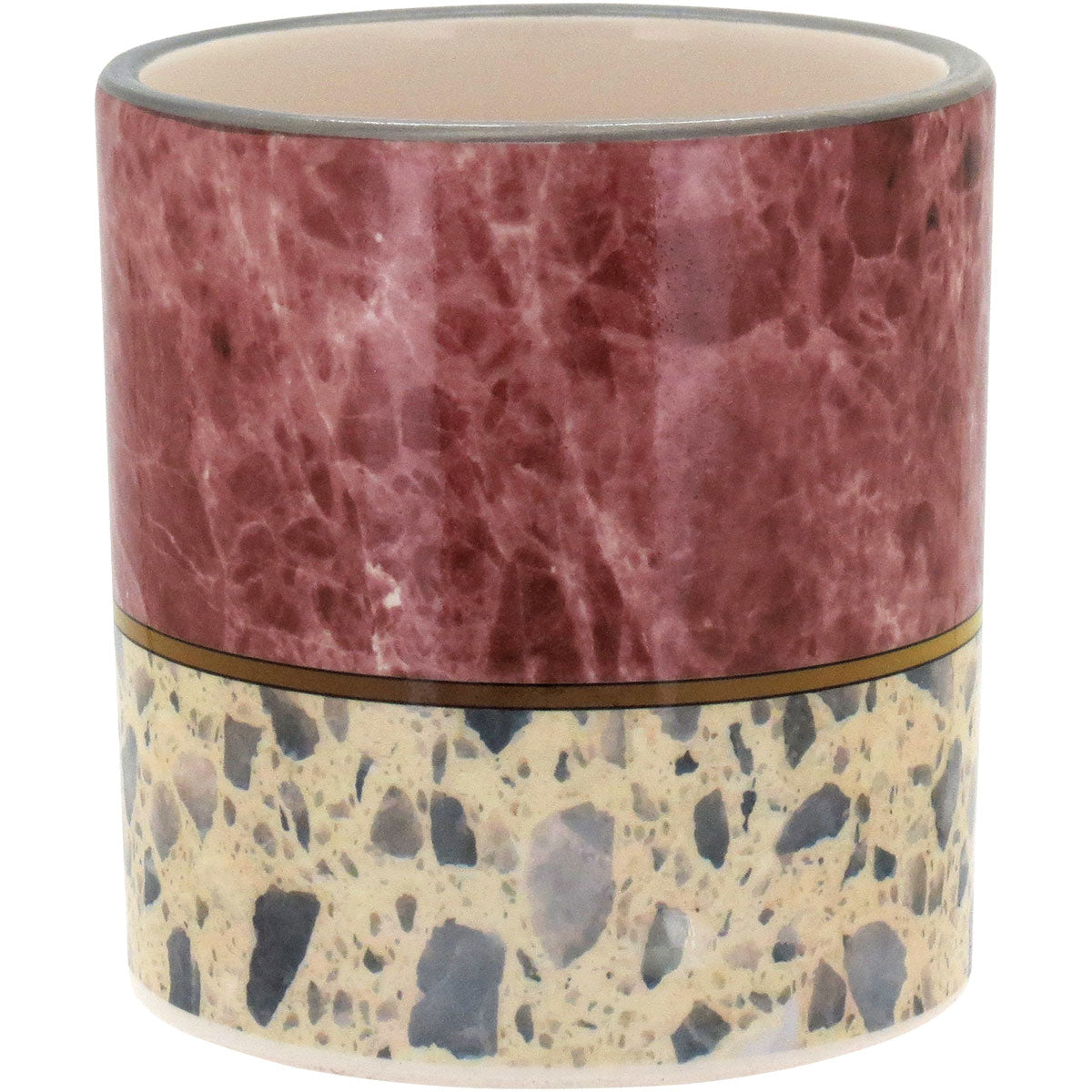 Cachepô de Cerâmica Rosa 10x10cm - Decorativo para Plantas