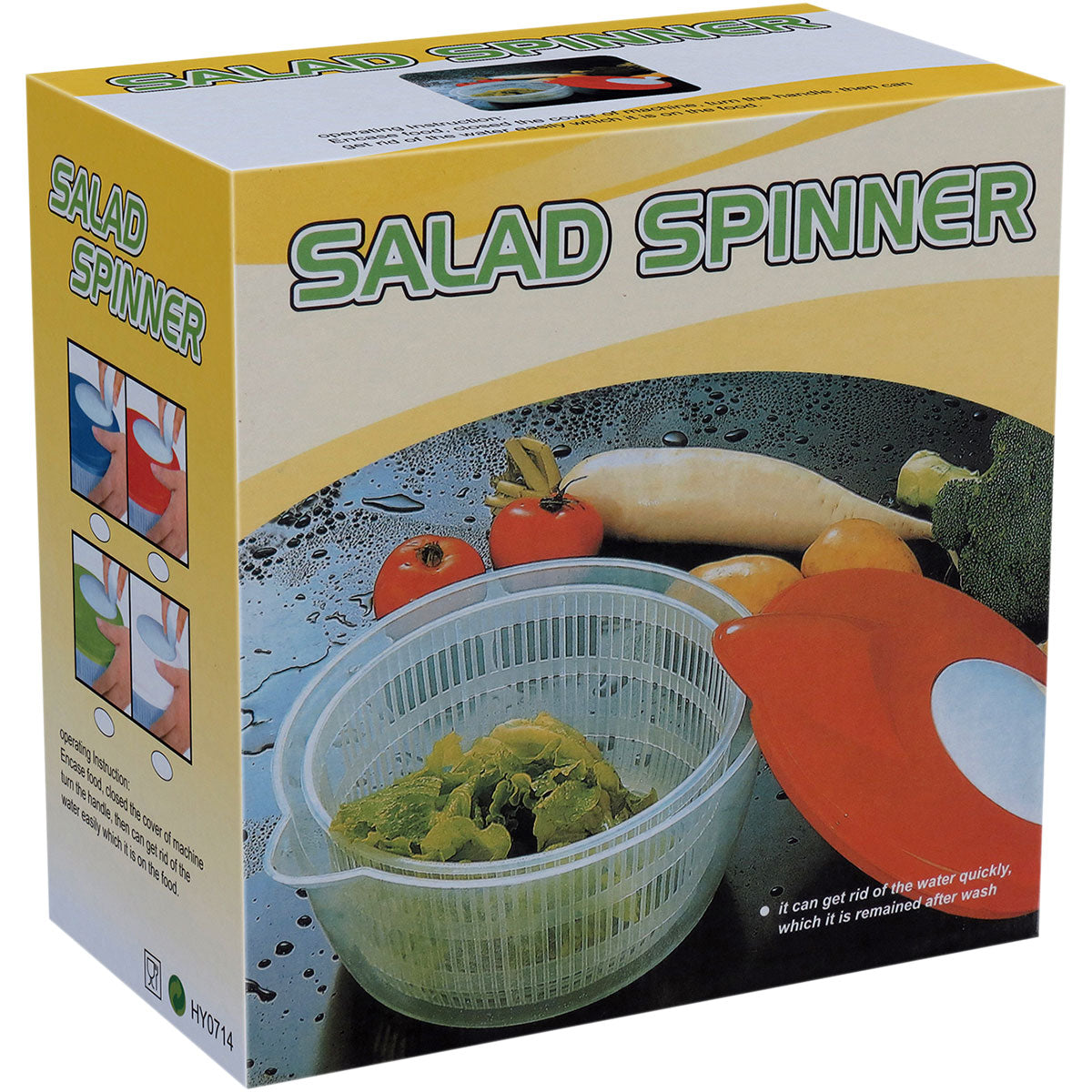 Secador de Salada Plástico Rosa 19x27x24cm - Capacidade Ideal