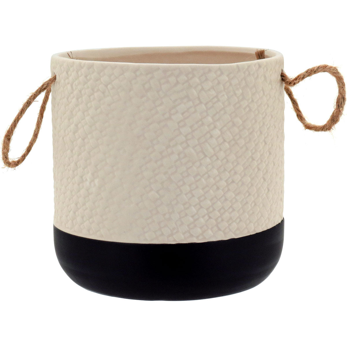 Cachepô de Cerâmica Branco 15x15cm para Plantas - Decorativo e Resistente