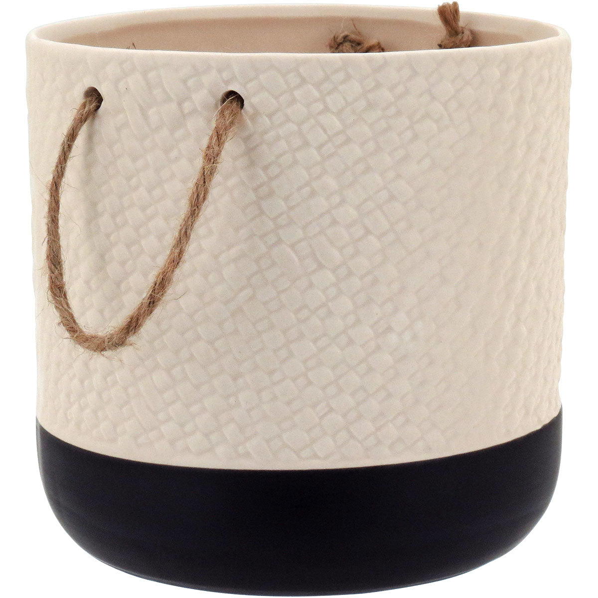 Cachepô de Cerâmica Branco 15x15cm para Plantas - Decorativo e Resistente