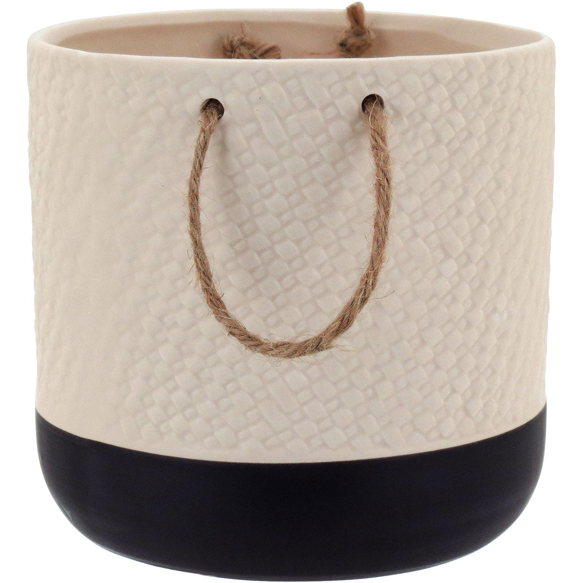 Cachepô de Cerâmica Branco 15x15cm para Plantas - Decorativo e Resistente