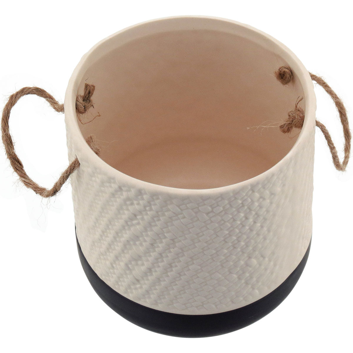 Cachepô de Cerâmica Branco 15x15cm para Plantas - Decorativo e Resistente