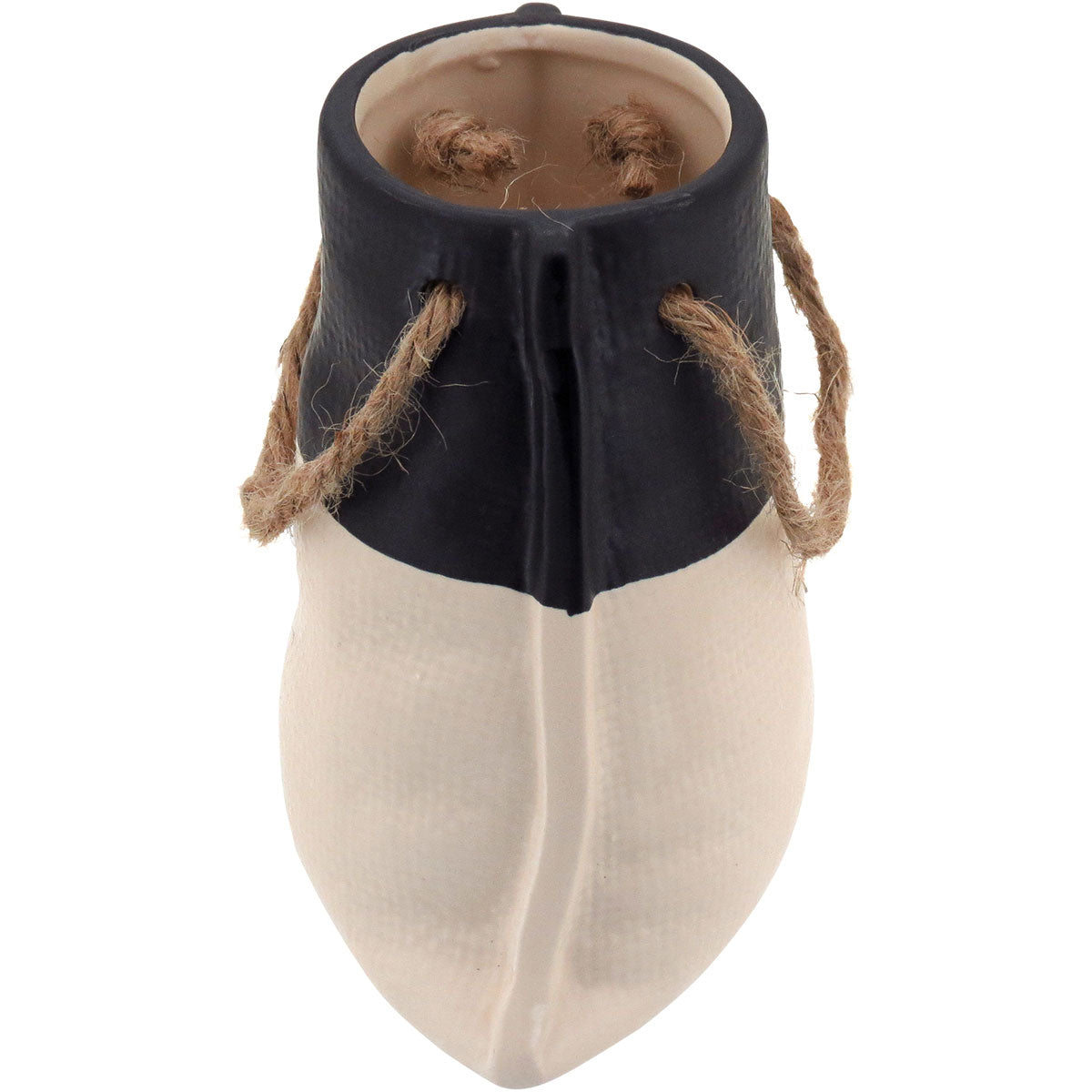 Vaso de Cerâmica Branco 12x12cm para Decoração Floral