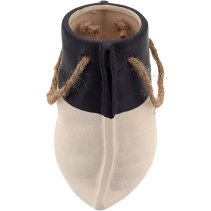 Vaso de Cerâmica Branco 12x12cm para Decoração Floral