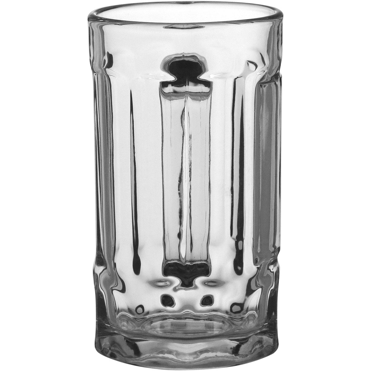 Caneca de Cerveja em Vidro Transparente 380ml 13x11cm Alça Confortável