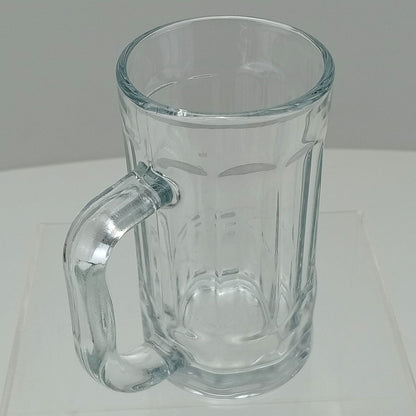 Caneca de Cerveja em Vidro Transparente 380ml 13x11cm Alça Confortável