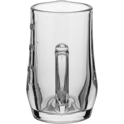 Mini Jarra de Vidro Transparente 100ml 8x8x6cm para Sucos e Molhos