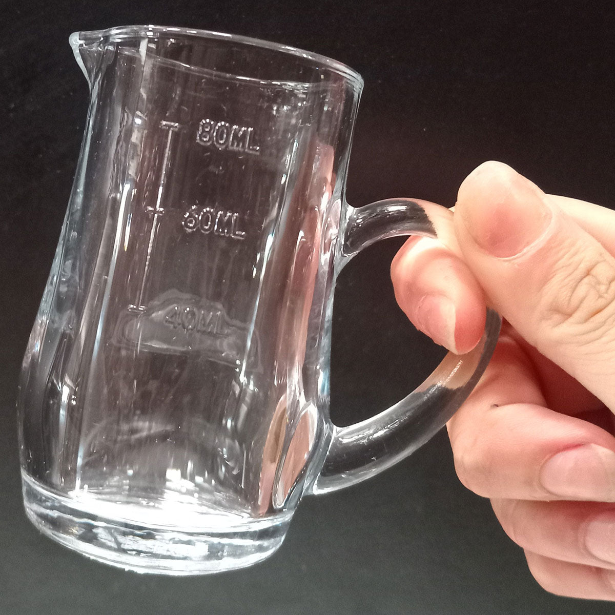 Mini Jarra de Vidro Transparente 100ml 8x8x6cm para Sucos e Molhos