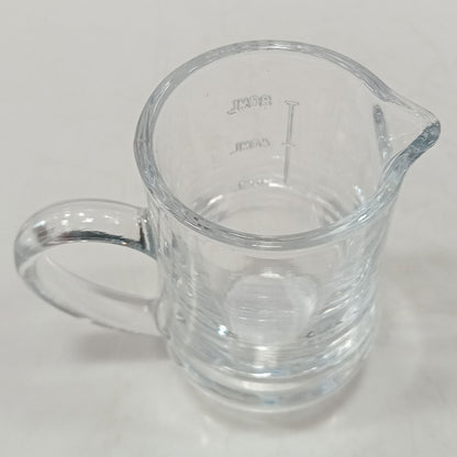 Mini Jarra de Vidro Transparente 100ml 8x8x6cm para Sucos e Molhos