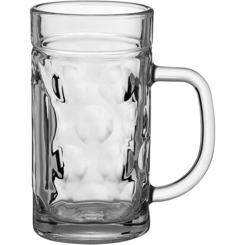 Caneca de Cerveja em Vidro 570ml Transparente 15x12cm - Elegante