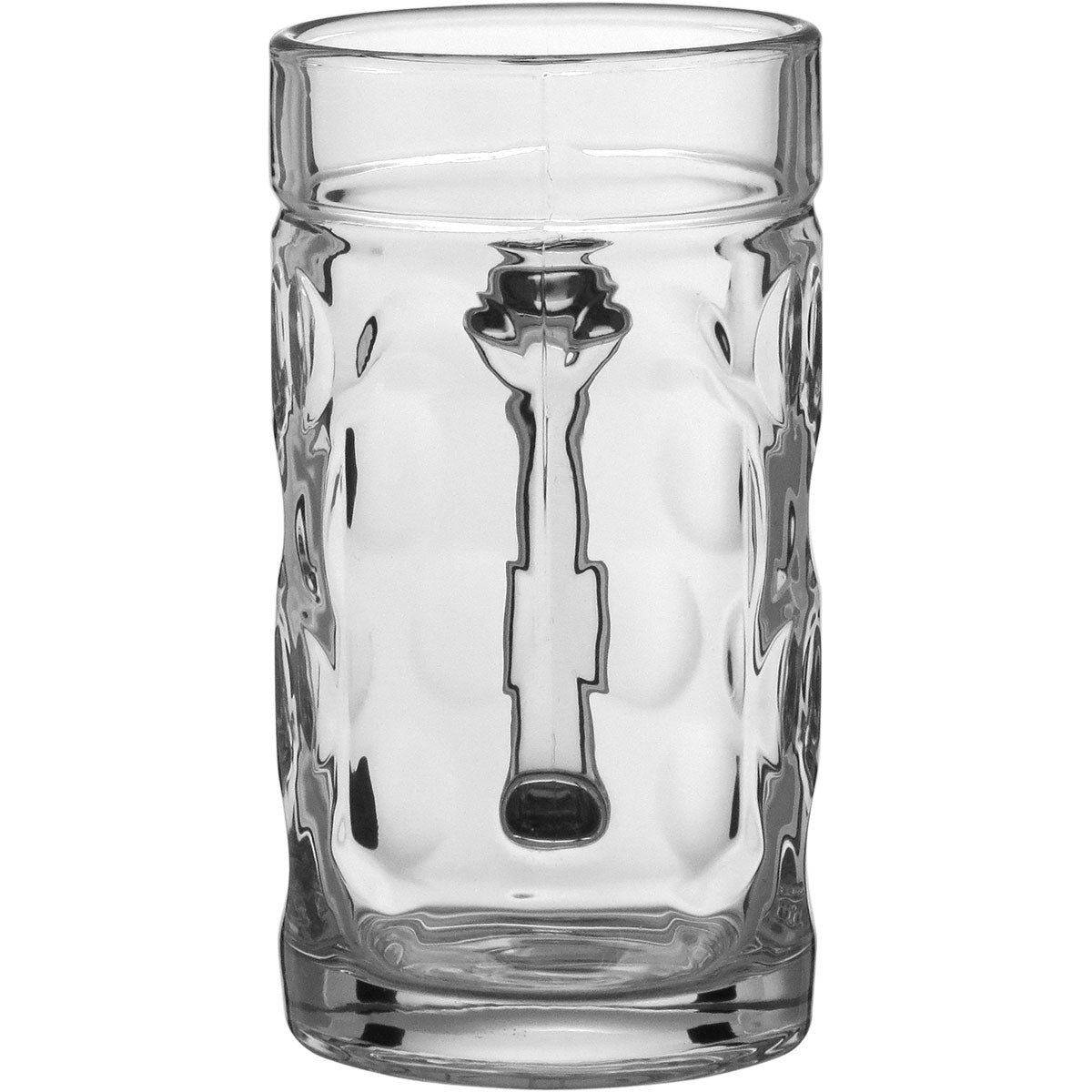 Caneca de Cerveja em Vidro 570ml Transparente 15x12cm - Elegante