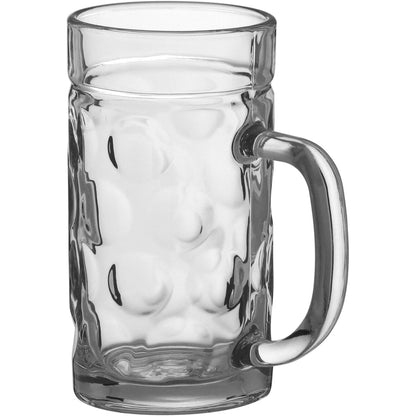 Caneca de Cerveja em Vidro 570ml Transparente 15x12cm - Elegante
