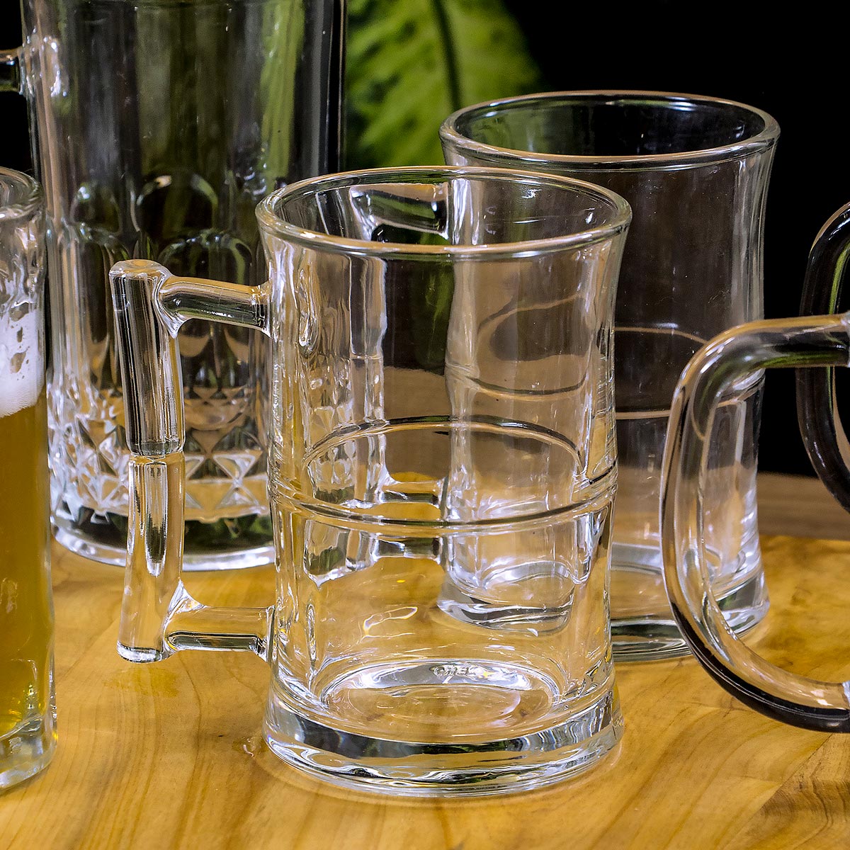 Caneca de Cerveja em Vidro 440ml Transparente - Alta Qualidade 13x12x8cm