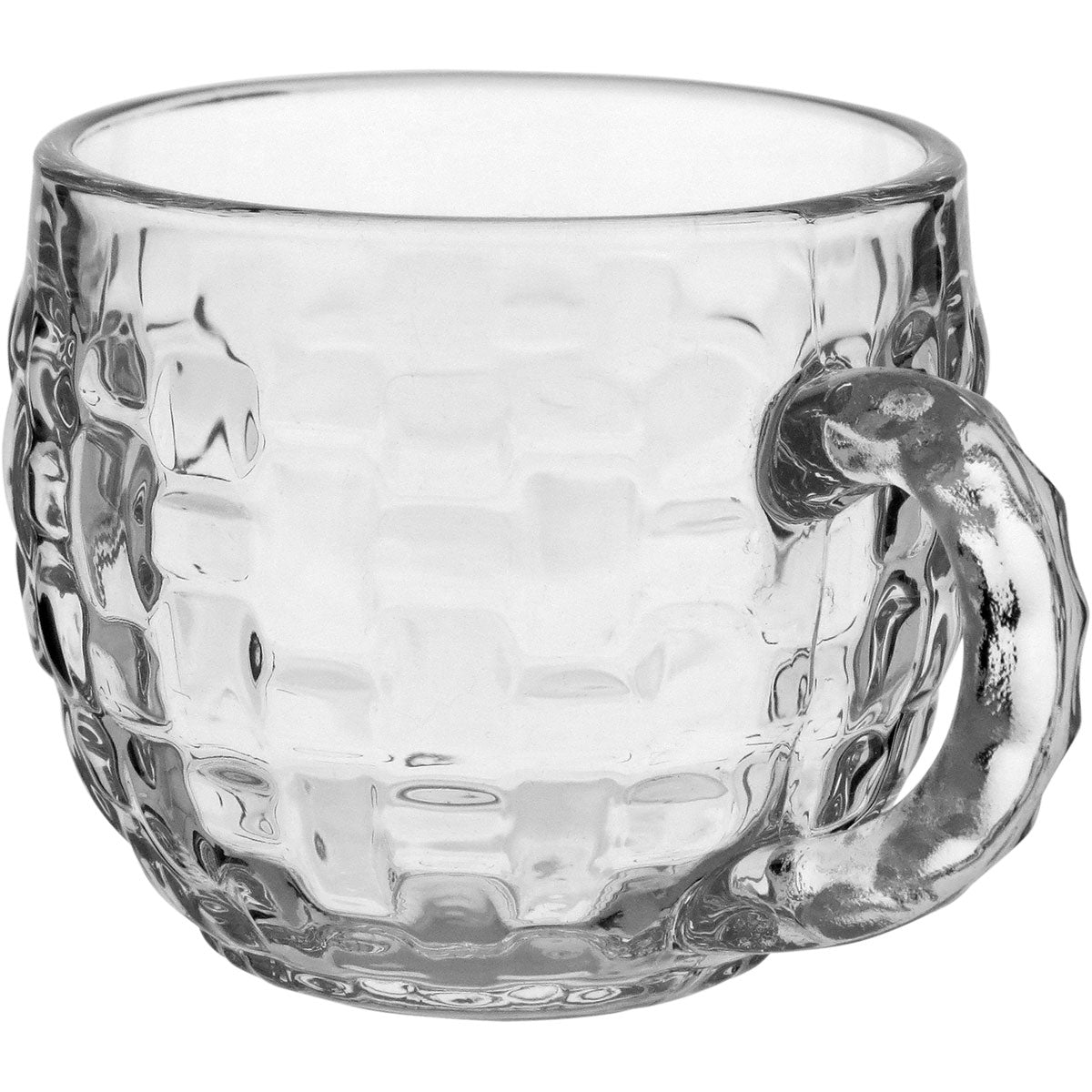 Jogo 6 Xícaras de Café em Vidro Transparente 180ml 7x10x8cm