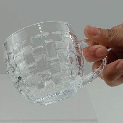 Jogo 6 Xícaras de Café em Vidro Transparente 180ml 7x10x8cm