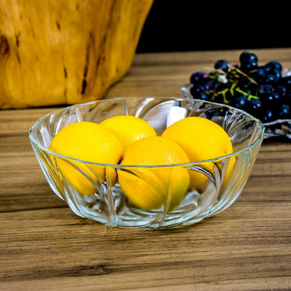 Saladeira de Vidro Transparente 1L 22x22cm Ideal para Saladas