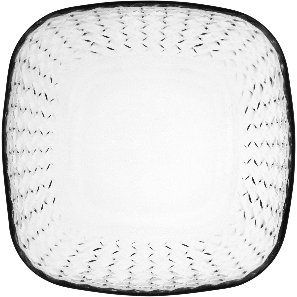 Saladeira de Vidro Transparente 2L 20x20cm Elegante para Saladas