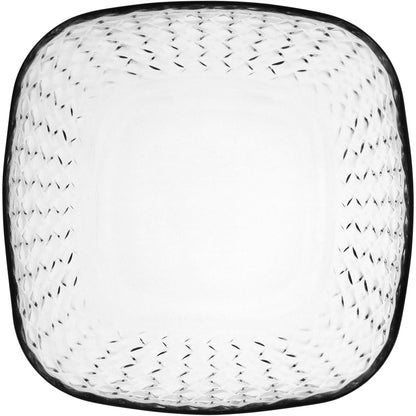 Saladeira de Vidro Transparente 2L 20x20cm Elegante para Saladas