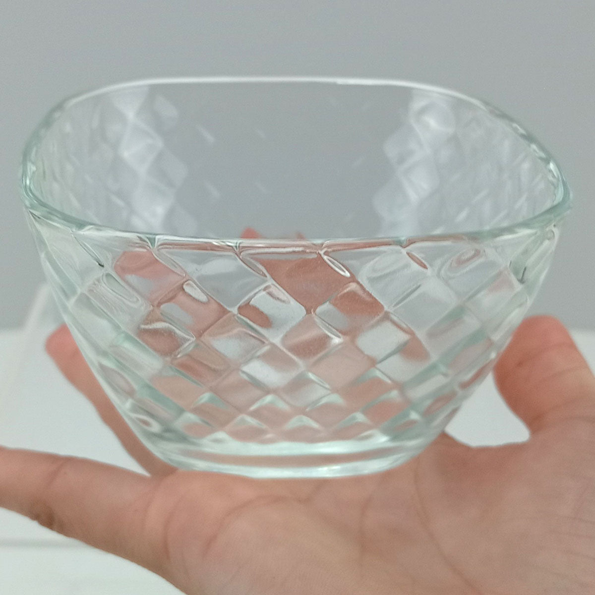 Conjunto 6 Saladeiras de Vidro Transparente 300ml - Elegância na Mesa