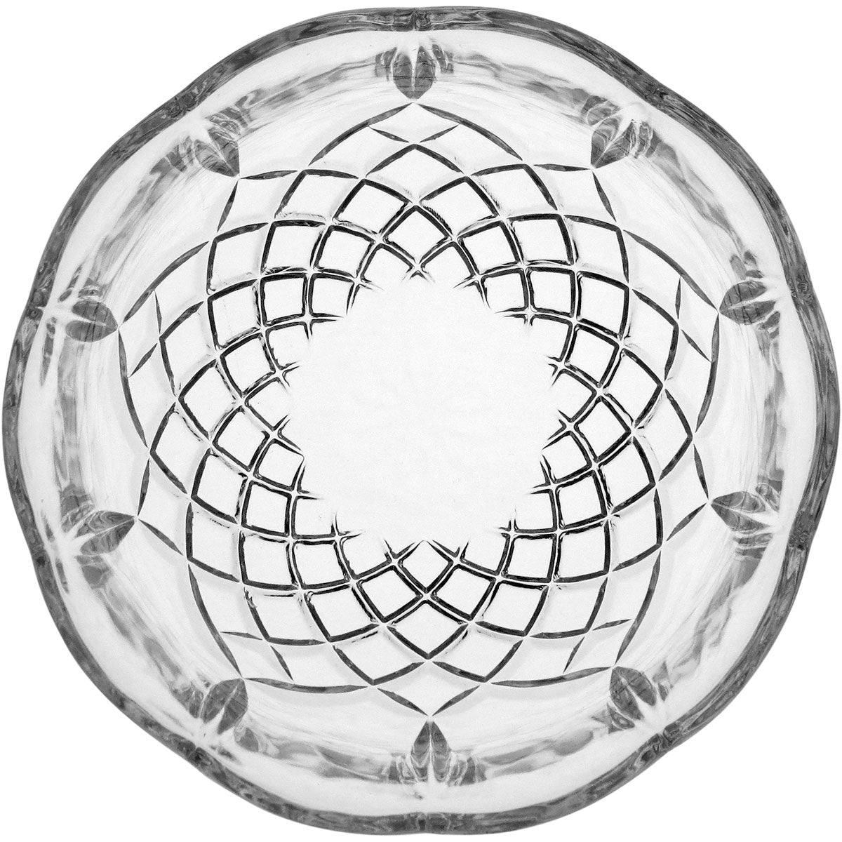 Saladeira de Vidro Transparente 450ml 6 peças 13x13cm