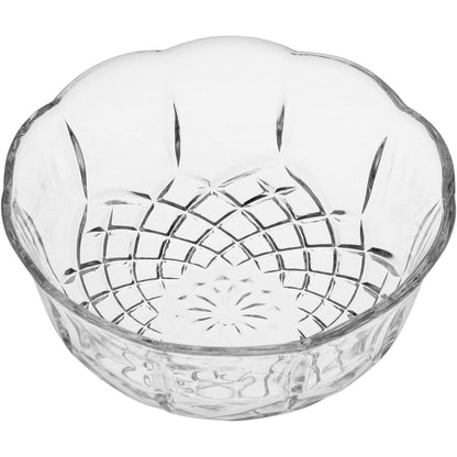 Saladeira de Vidro Transparente 450ml 6 peças 13x13cm