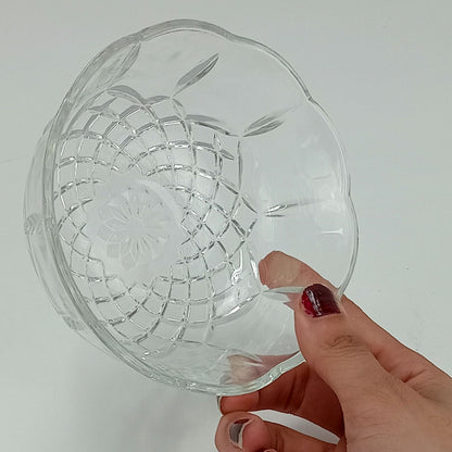 Saladeira de Vidro Transparente 450ml 6 peças 13x13cm