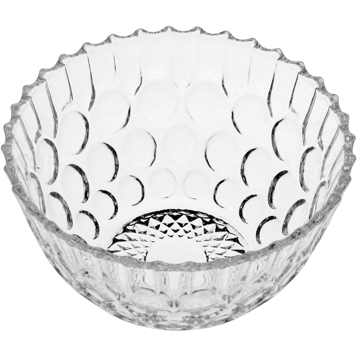 Saladeira de Vidro Transparente 450ml 6x13cm - Elegante e Resistente