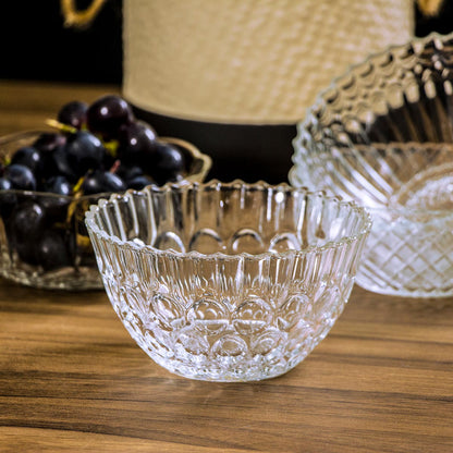 Saladeira de Vidro Transparente 450ml 6x13cm - Elegante e Resistente