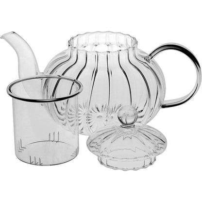 Chaleira de Borossilicato 600ml Transparente com Bico de Precisão