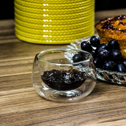 Saladeira de Parede Dupla Borossilicato 180ml Transparente 6x10cm