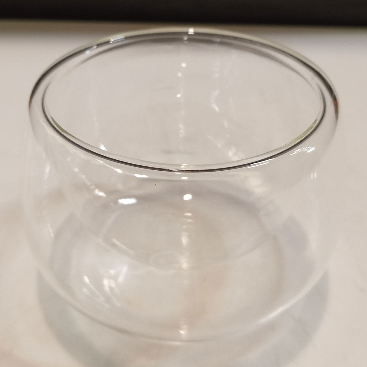 Saladeira de Parede Dupla Borossilicato 180ml Transparente 6x10cm