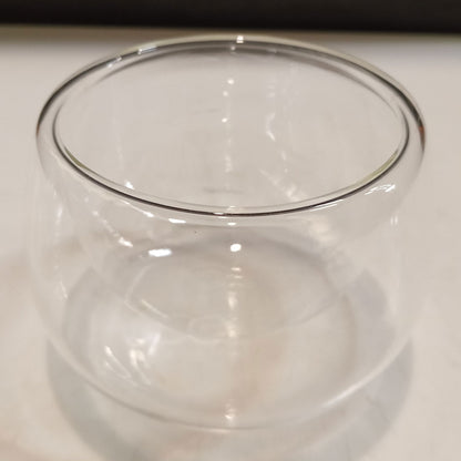 Saladeira de Parede Dupla Borossilicato 180ml Transparente 6x10cm