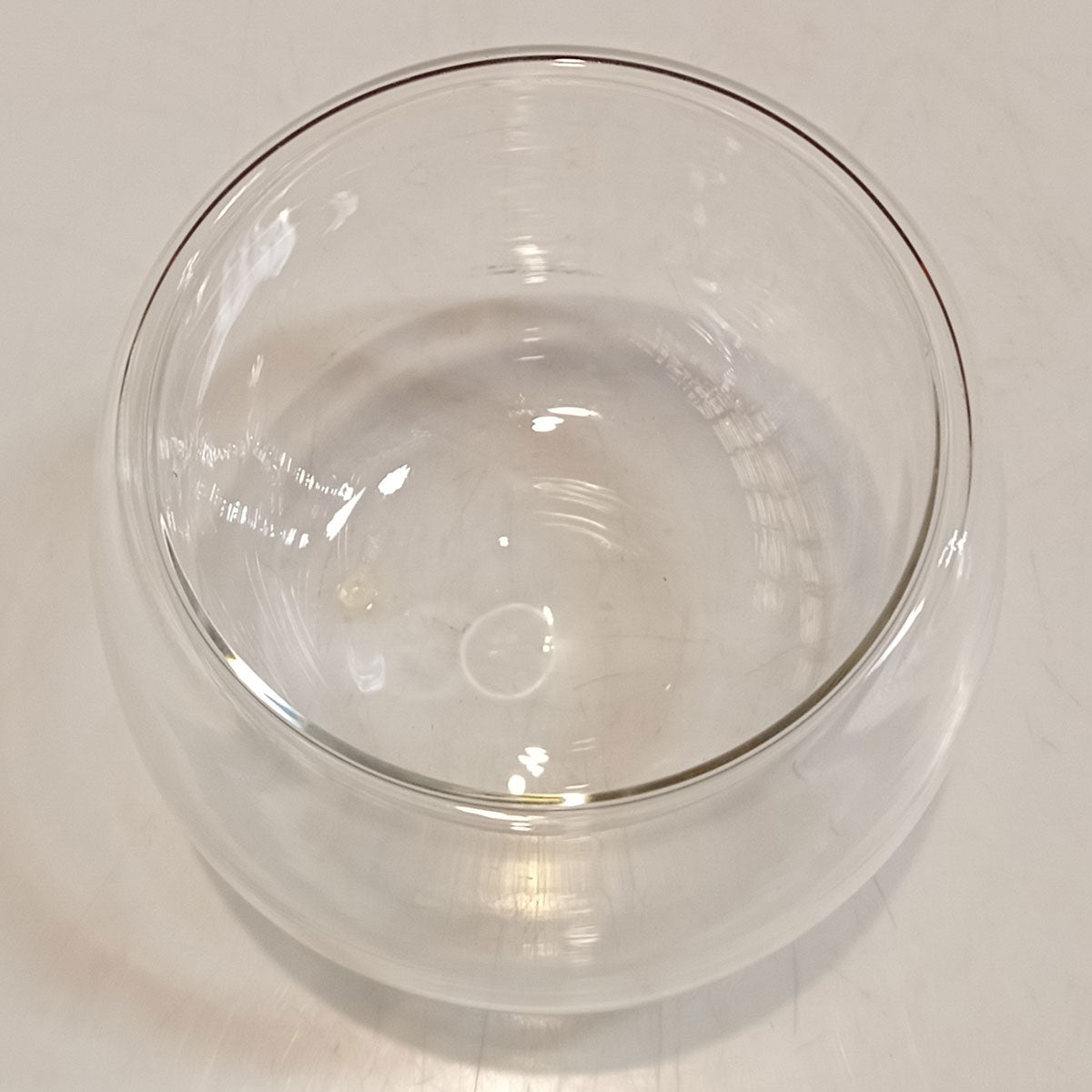 Saladeira de Parede Dupla Borossilicato 180ml Transparente 6x10cm