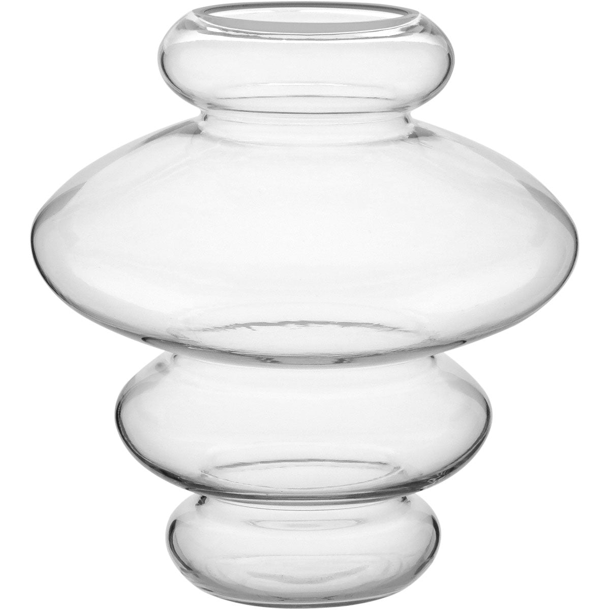 Vaso Vidro 30x28x28cm Transparente