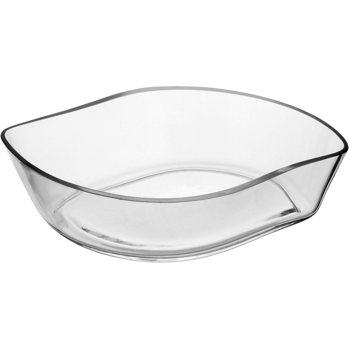 Centro de Mesa de Vidro Transparente 25x20cm Decorativo Elegante