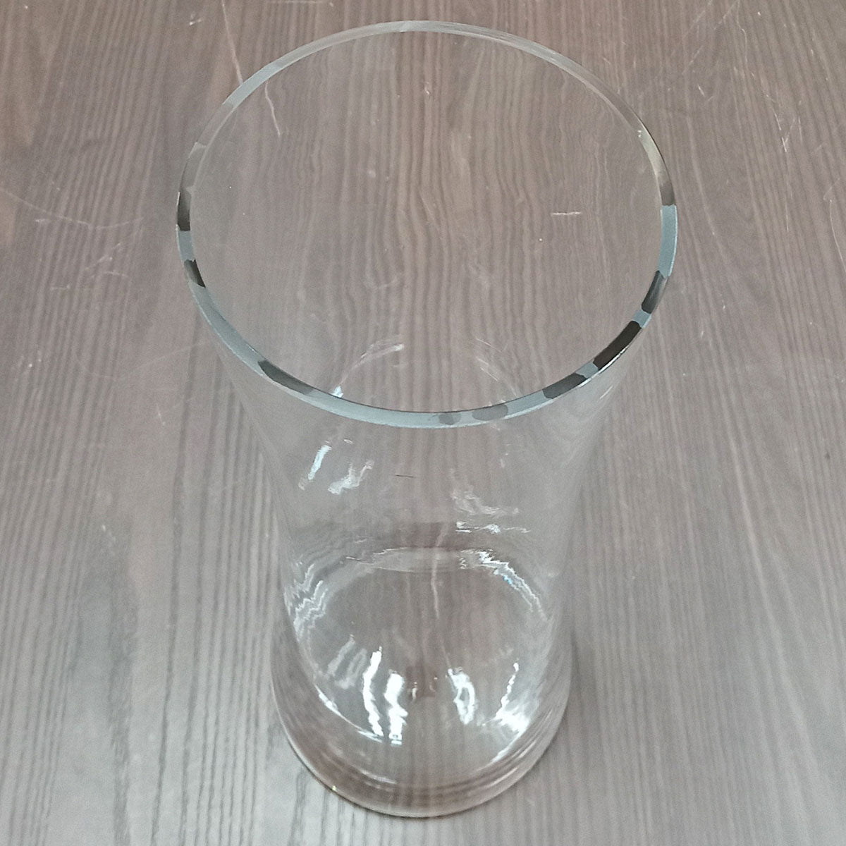 Vaso de Vidro Transparente Charlise 40x14cm para Decoração