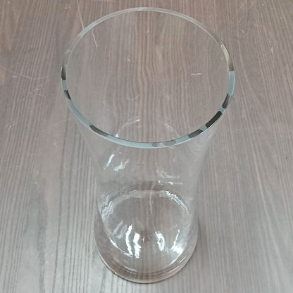 Vaso de Vidro Transparente Charlise 40x14cm para Decoração