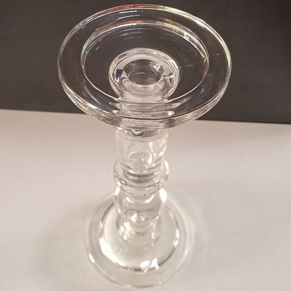 Castiçal de Vidro Transparente 24x11cm para Velas - Elegância e Durabilidade