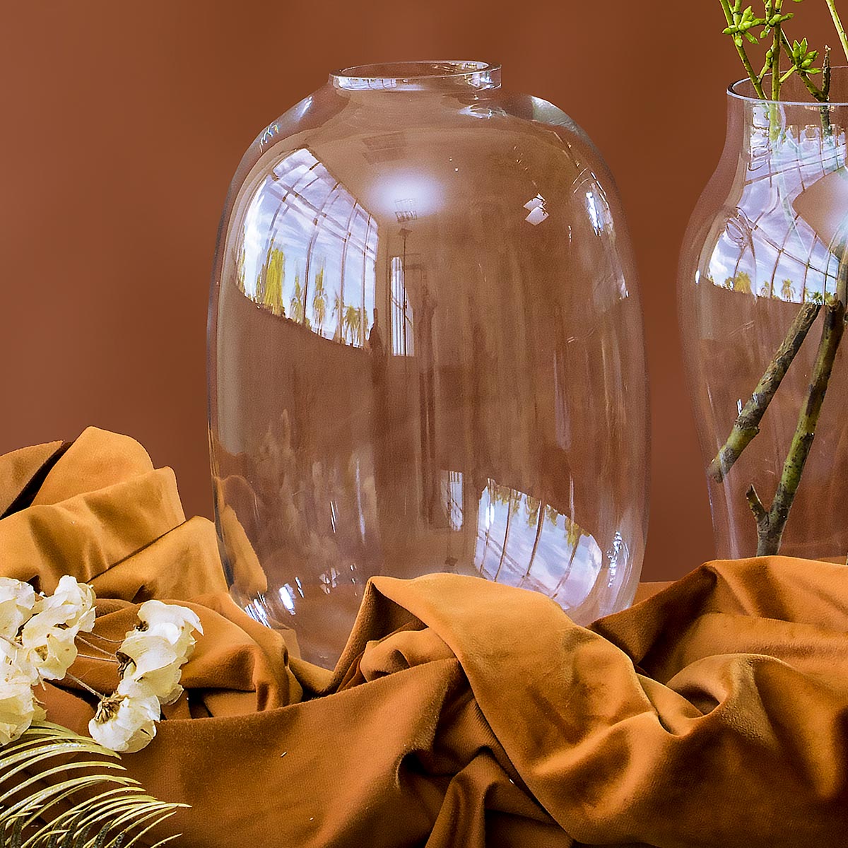 Vaso Vidro 30x20x20cm Transparente