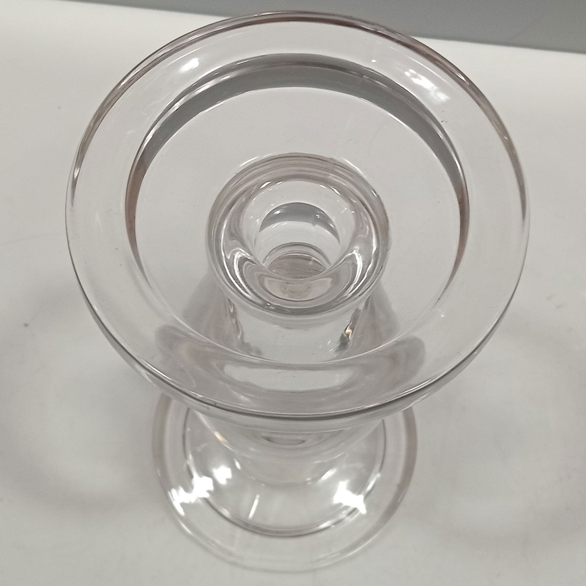 Castiçal de Vidro Transparente 20x11cm para Velas - Elegante e Durável