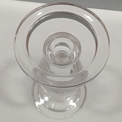 Castiçal de Vidro Transparente 20x11cm para Velas - Elegante e Durável