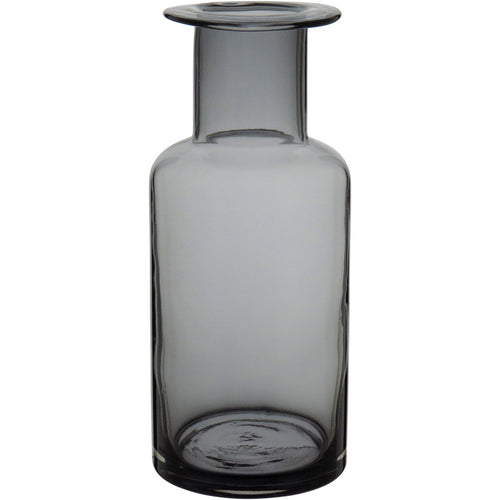 Vaso Vidro 22x9x9cm Cinza