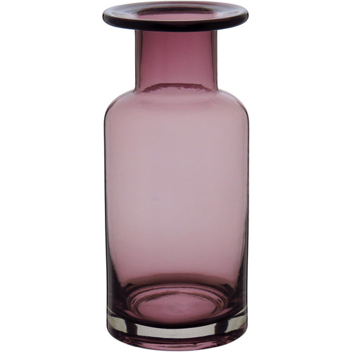 Vaso Vidro 22x9x9cm Rosa