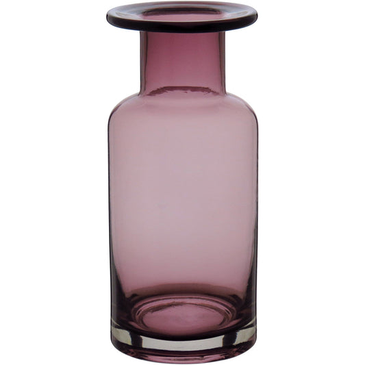 Vaso Vidro 22x9x9cm Rosa